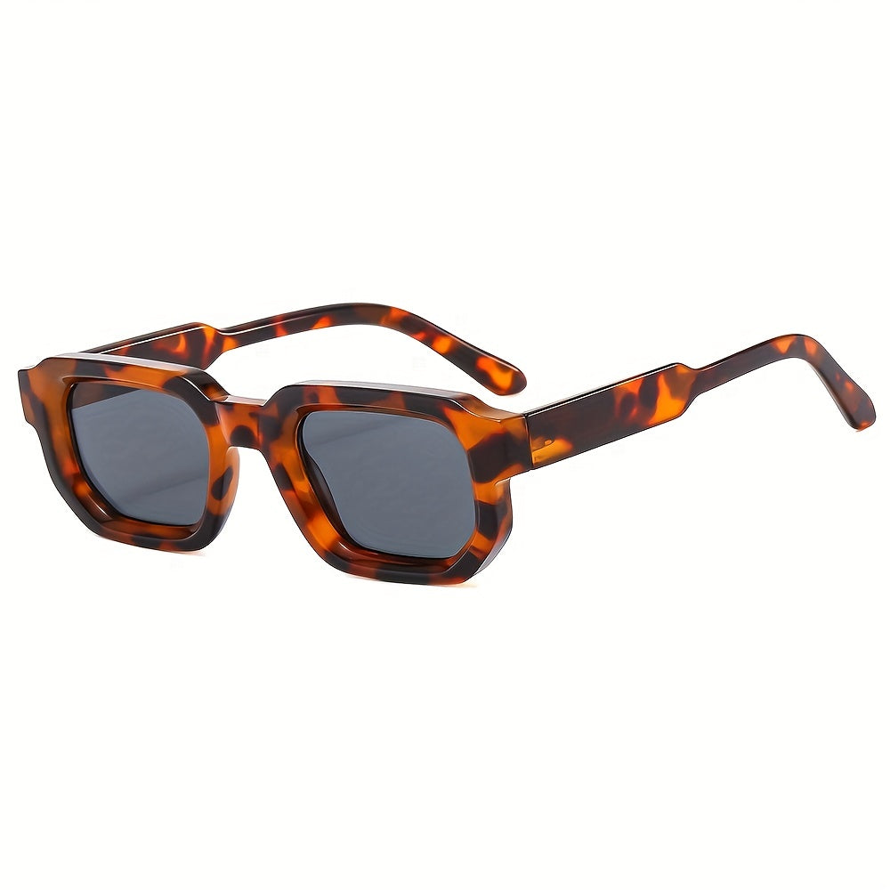 NOUVEAU RICHE Herren Sonnenbrille Retro Quadratischer Rahmen PC