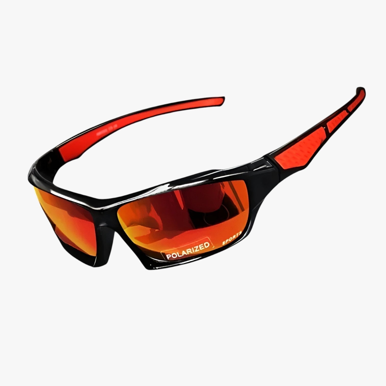 NOUVEAU RICHE Herren Sportbrille Metallrahmen Polarisierende UV400 Gläser C2