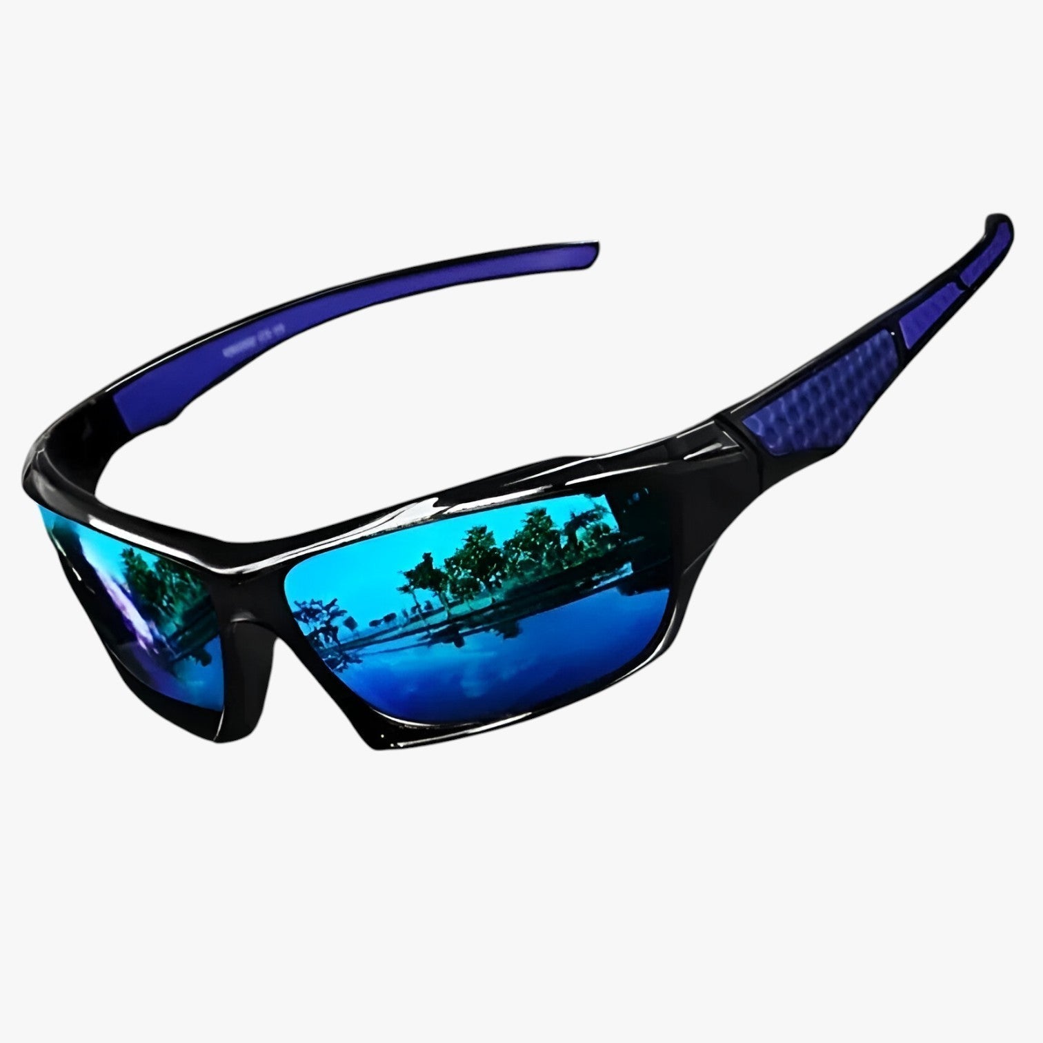 NOUVEAU RICHE Herren Sportbrille Metallrahmen Polarisierende UV400 Gläser C3