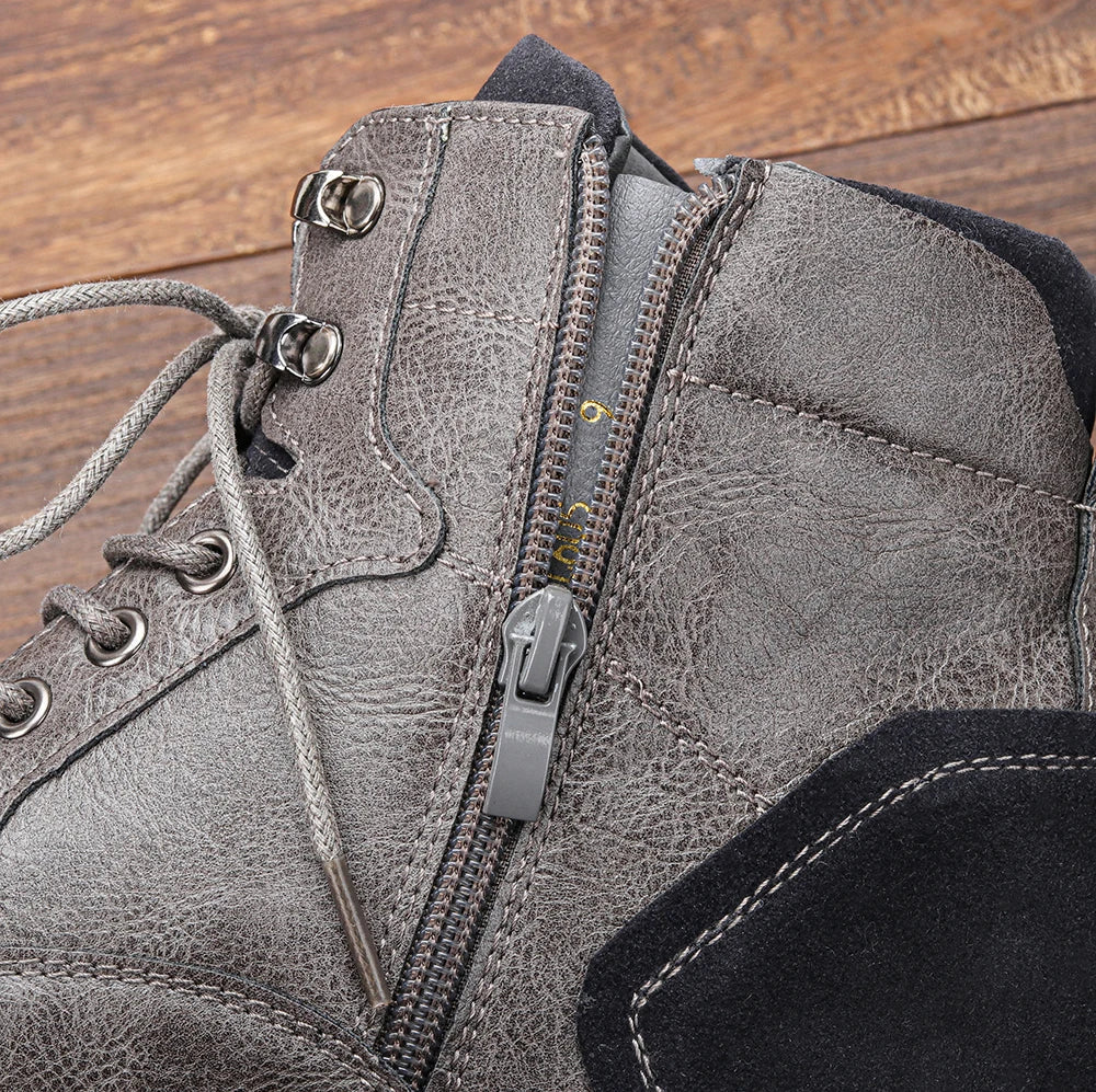 NOUVEAU RICHE Herren Stiefeletten PU-Leder Rutschfeste Sohle