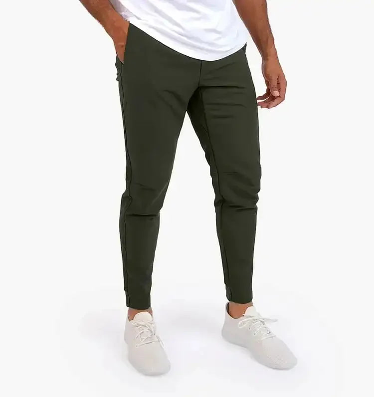 NOUVEAU RICHE Herren Stretchhose Polyester Bequem Casual Olive