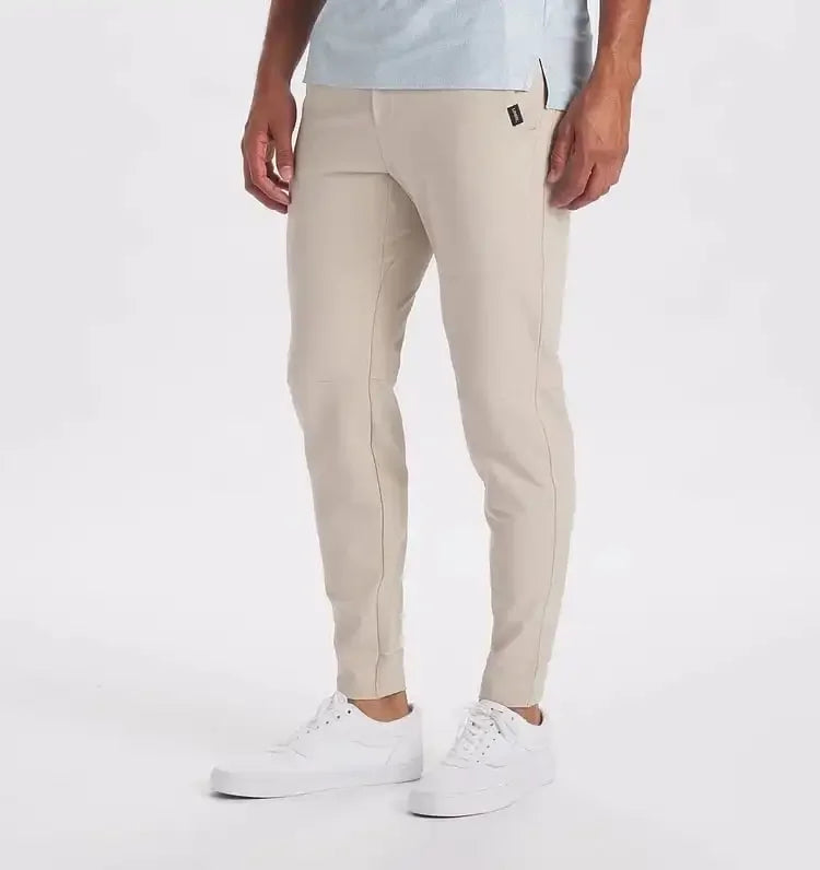 NOUVEAU RICHE Herren Stretchhose Polyester Bequem Casual Beige