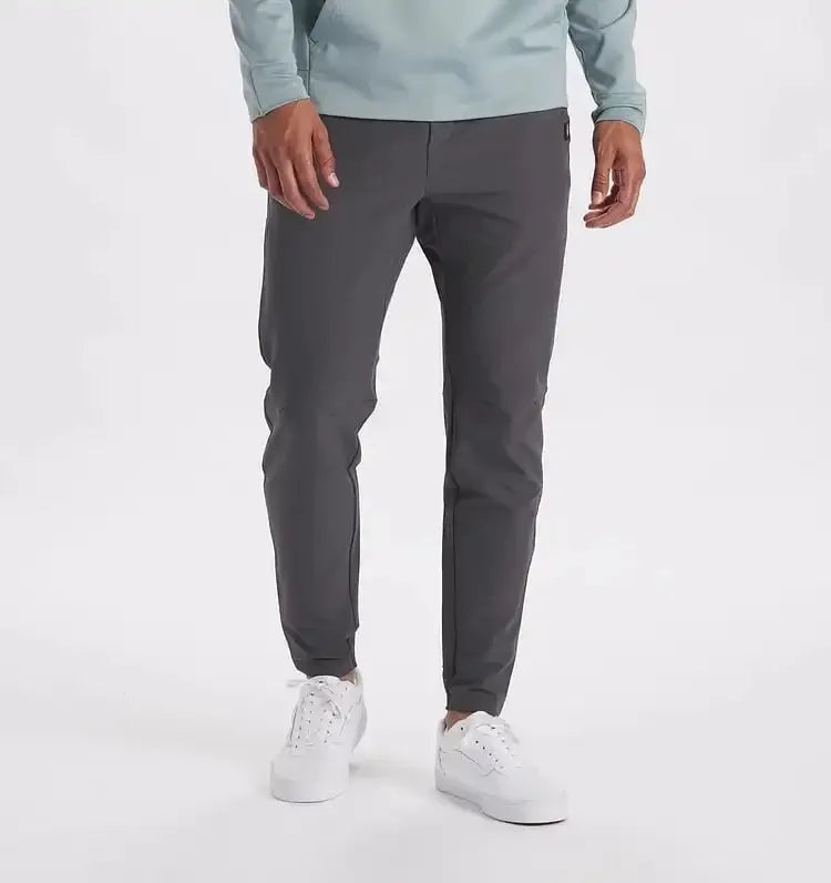NOUVEAU RICHE Herren Stretchhose Polyester Bequem Casual Grau