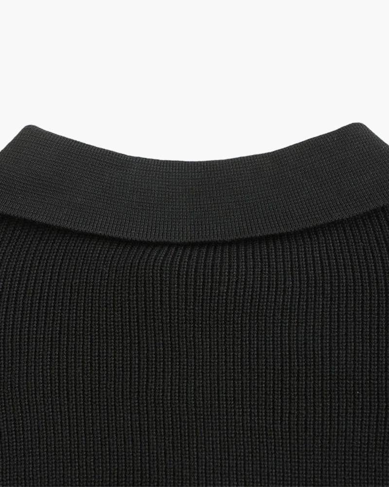 NOUVEAU RICHE Herren Strick Pullover Baumwolle mit Reißverschluss