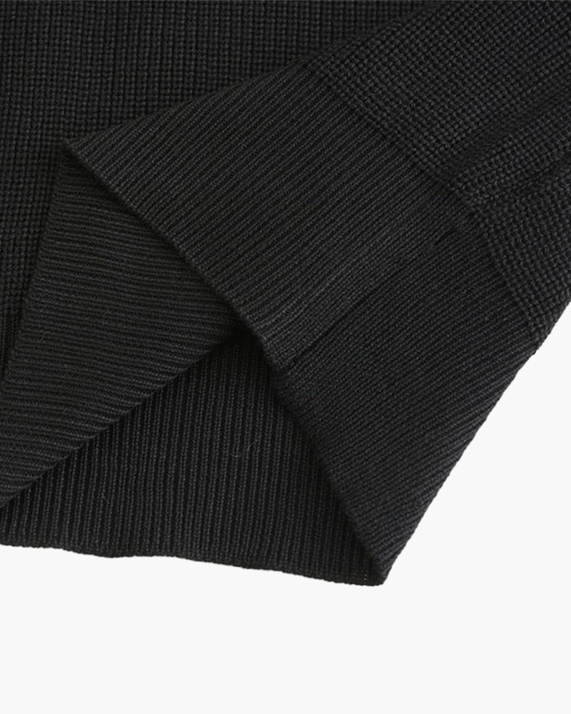 NOUVEAU RICHE Herren Strick Pullover Baumwolle mit Reißverschluss