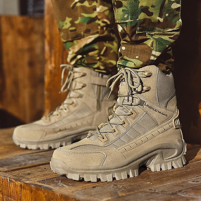 NOUVEAU RICHE Herren Tactical Boots Hochformat PU-Leder