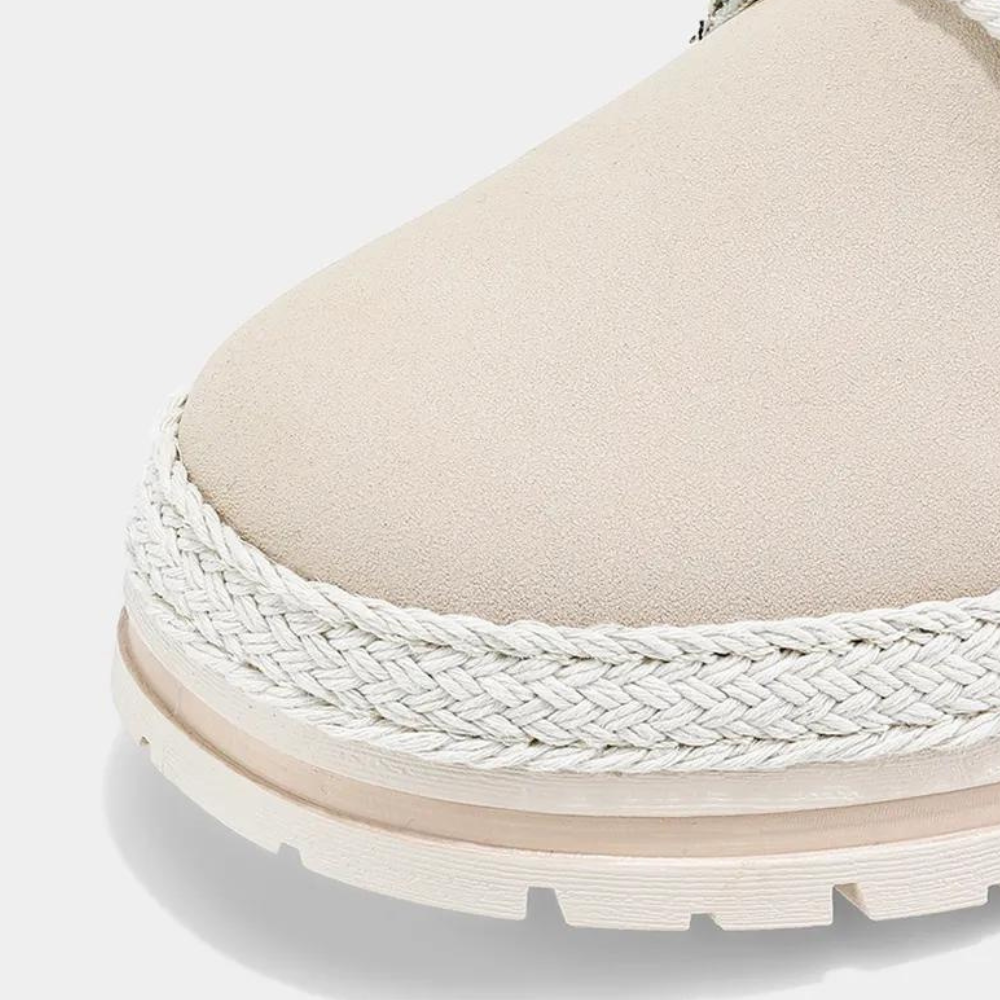 NOUVEAU RICHE Herren Wanderschuhe Hoch Khaki Gummi Obermaterial