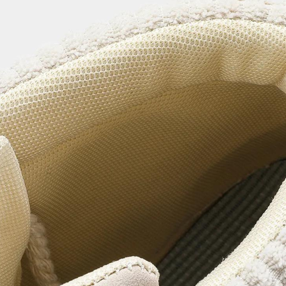 NOUVEAU RICHE Herren Wanderschuhe Hoch Khaki Gummi Obermaterial