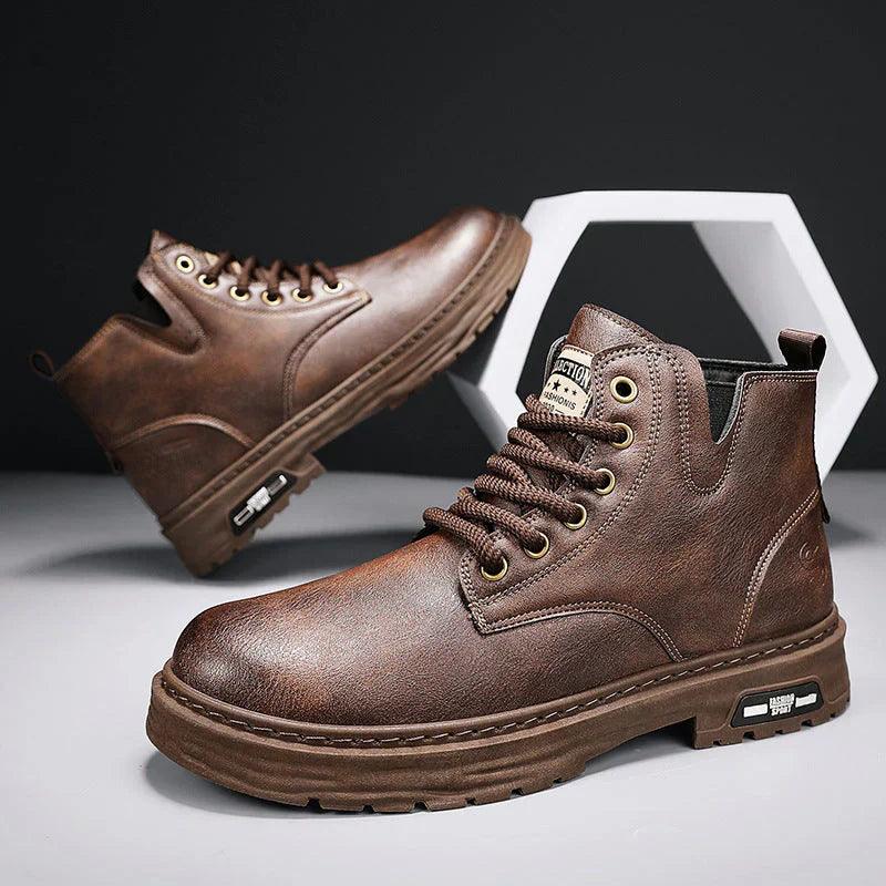 NOUVEAU RICHE Herren Winterschuhe Wasserdicht Warm Synthetisches Leder