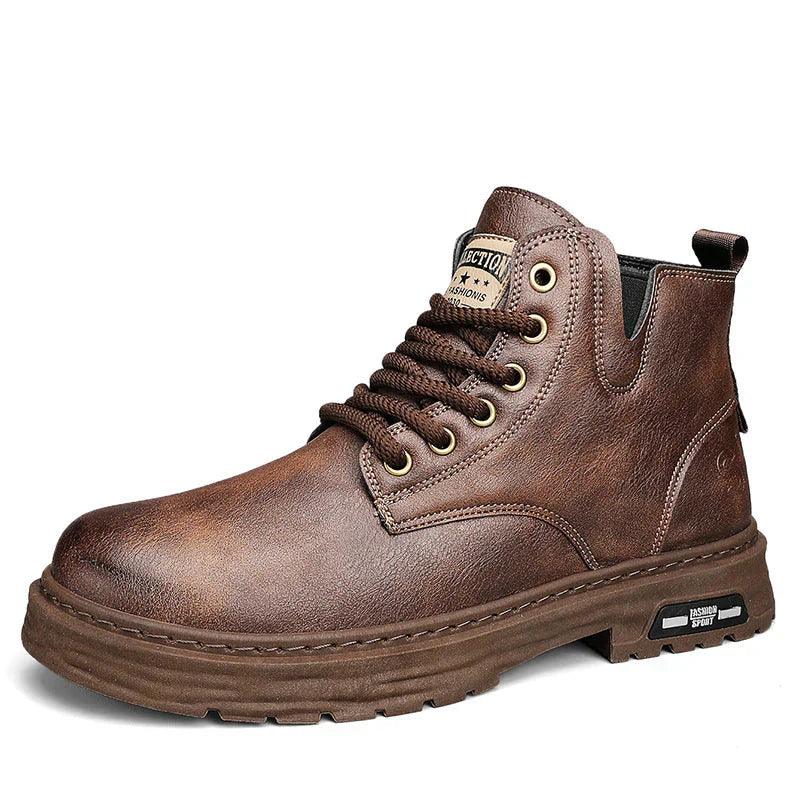 NOUVEAU RICHE Herren Winterschuhe Wasserdicht Warm Synthetisches Leder