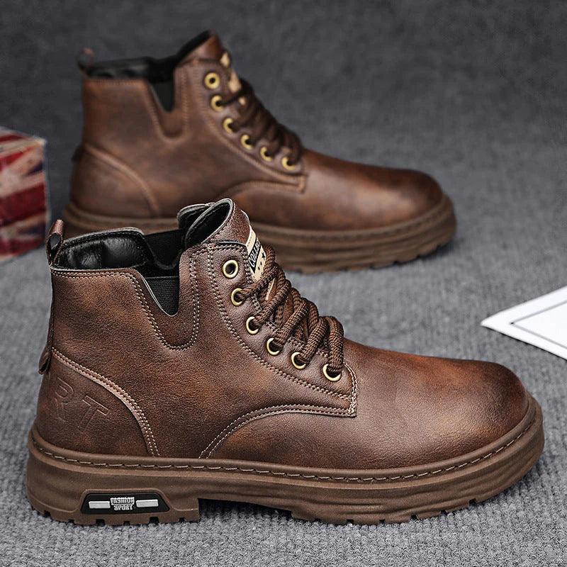 NOUVEAU RICHE Herren Winterschuhe Wasserdicht Warm Synthetisches Leder