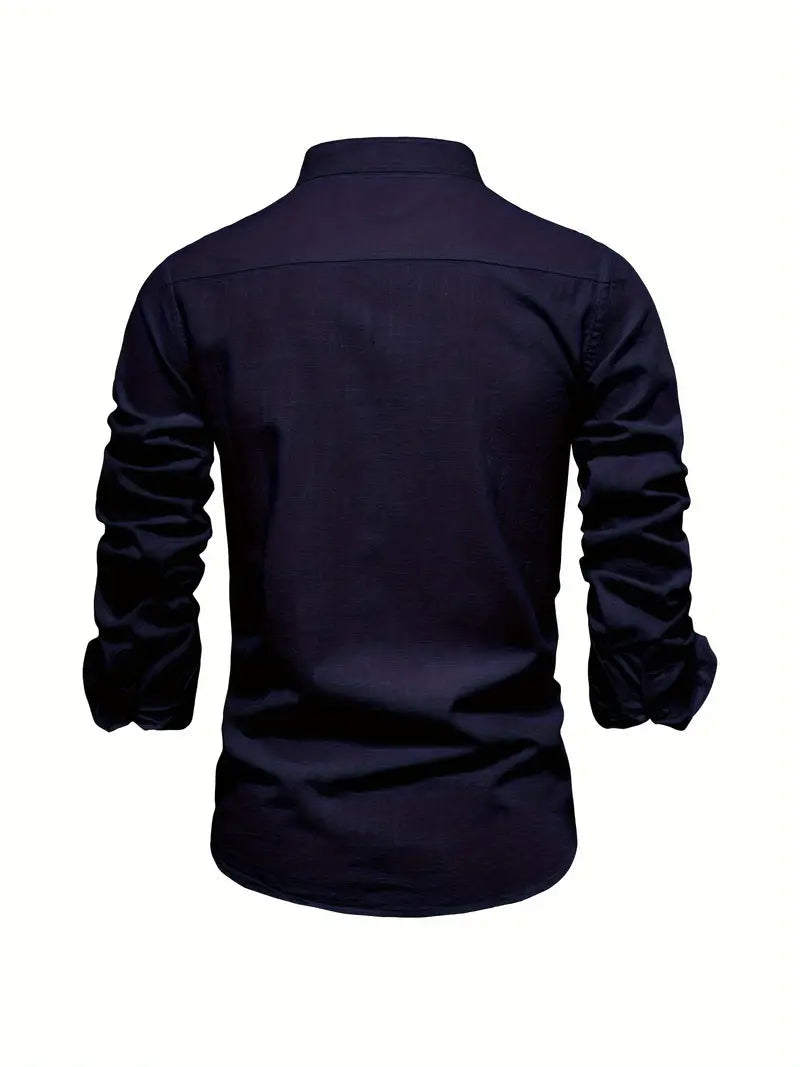 NOUVEAU RICHE Herrenhemd Klassischer Stil Premium Komfort Atmungsaktiv