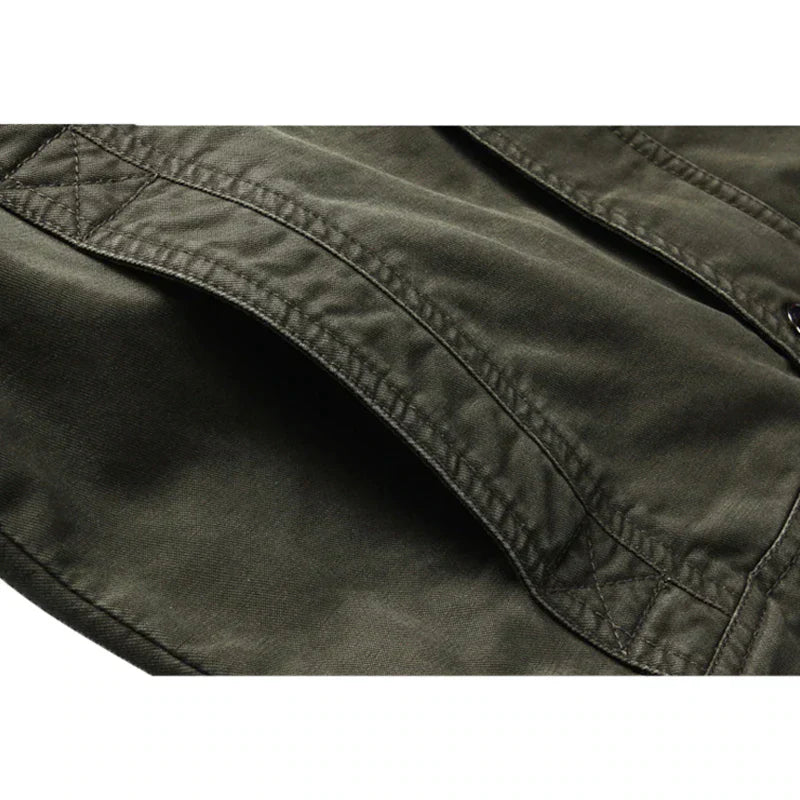 NOUVEAU RICHE Herrenjacke im Militärstil mit Stehkragen