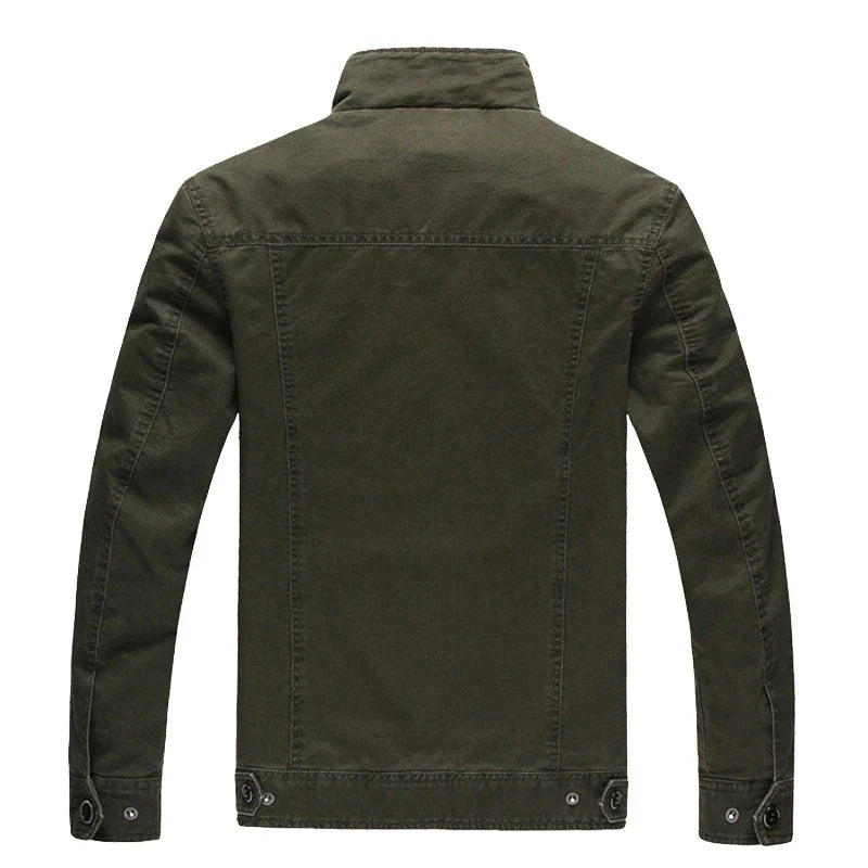 NOUVEAU RICHE Herrenjacke im Militärstil mit Stehkragen