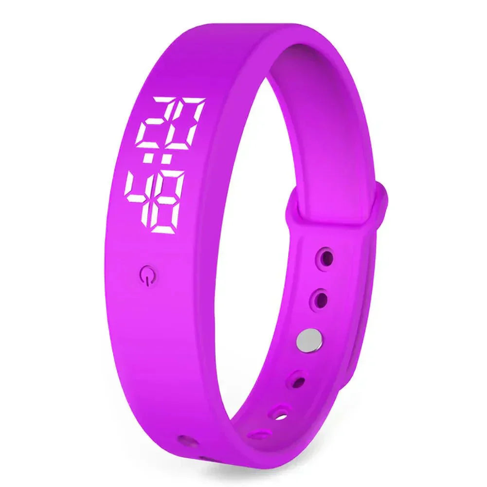 NOUVEAU RICHE Smartwatch Wasserdichte Fitnessuhr Mit Benachrichtigungen Lila