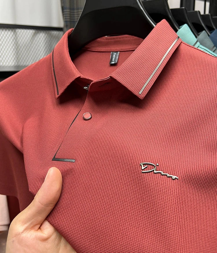 NOUVEAU RICHE Polohemd Herren Kurzarm Luxustyle Sommerfreundlich Design