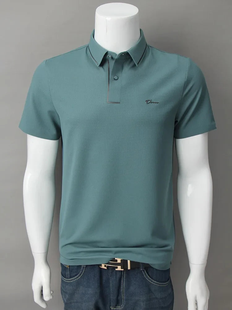 NOUVEAU RICHE Polohemd Herren Kurzarm Luxustyle Sommerfreundlich Design