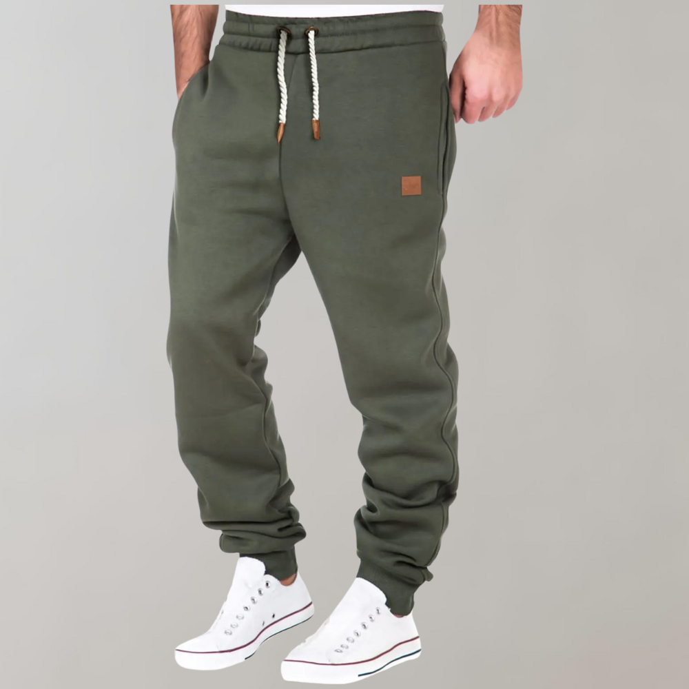 NOUVEAU RICHE Herren Jogginghose Bequem Weich Vielseitig Alltagsbegleiter Grün