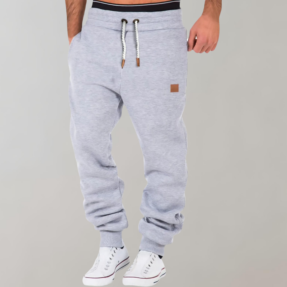 NOUVEAU RICHE Herren Jogginghose Bequem Weich Vielseitig Alltagsbegleiter Grau
