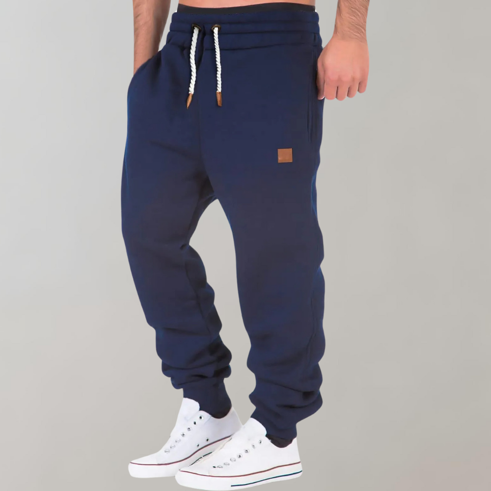 NOUVEAU RICHE Herren Jogginghose Bequem Weich Vielseitig Alltagsbegleiter Blau