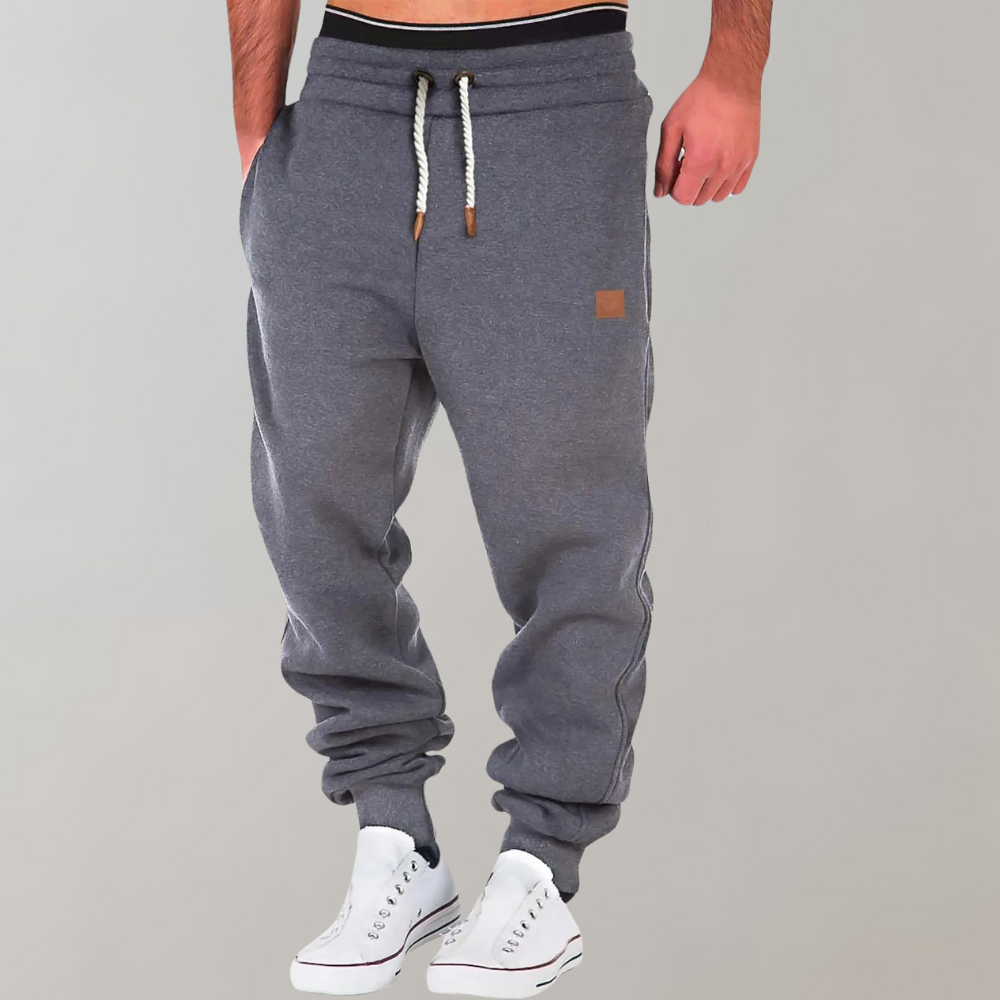NOUVEAU RICHE Herren Jogginghose Bequem Weich Vielseitig Alltagsbegleiter Dunkelgrau