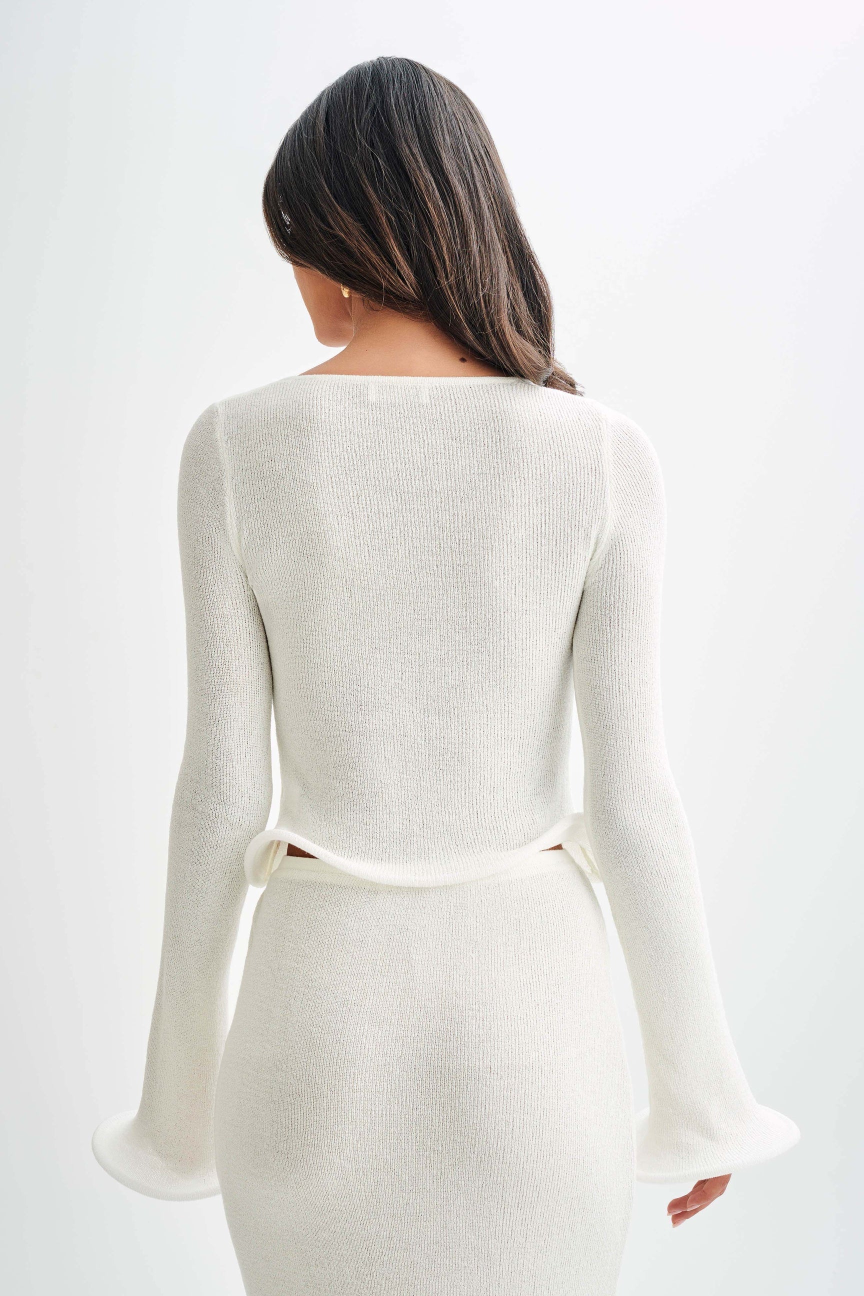 NOUVEAU RICHE Stylisches Strickoberteil und Rockset für Modebewusste Frauen mit Eleganz und Komfort