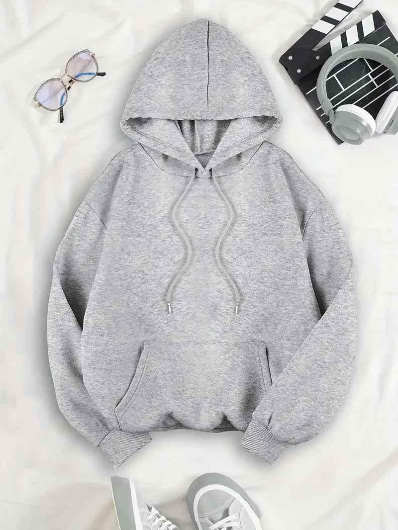 NOUVEAU RICHE Hoodie Damen mit Leopardenstern-Rückenmotiv – Lässiger Kapuzenpullover mit Print, Blau oder Silber, S–XL – Flōre