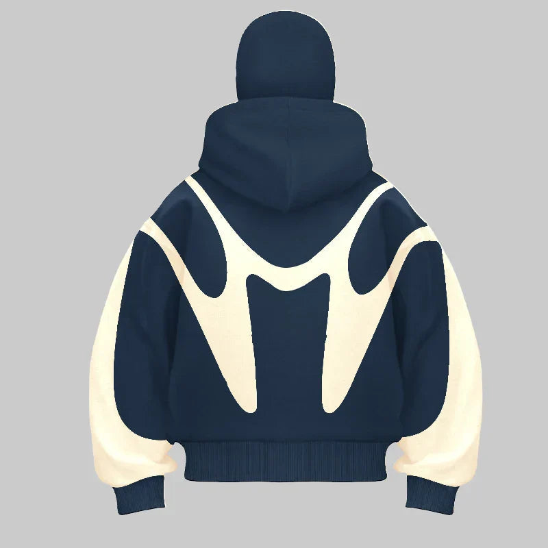 NOUVEAU RICHE Hoodie Mit Balaclava Winddichtes Schweres Baumwollgewebe