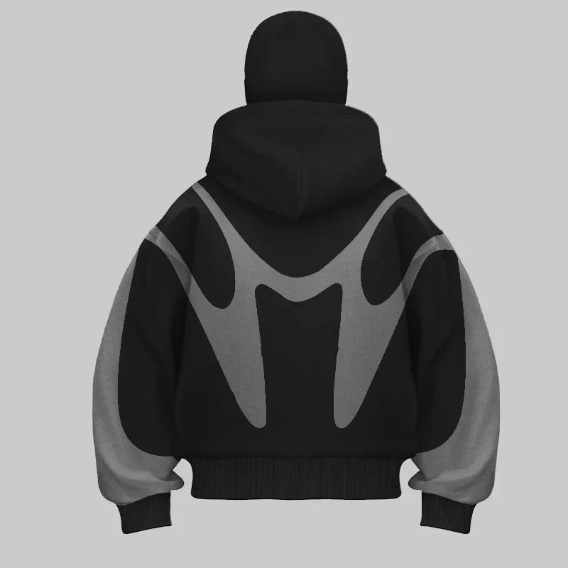 NOUVEAU RICHE Hoodie Mit Balaclava Winddichtes Schweres Baumwollgewebe