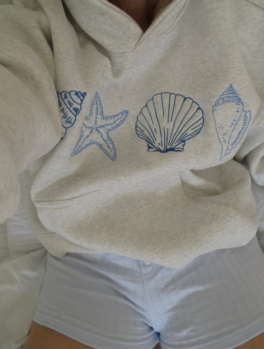 NOUVEAU RICHE Unisex Muschelsweatshirt Bequem Layering Herbstkollektion - Pullover