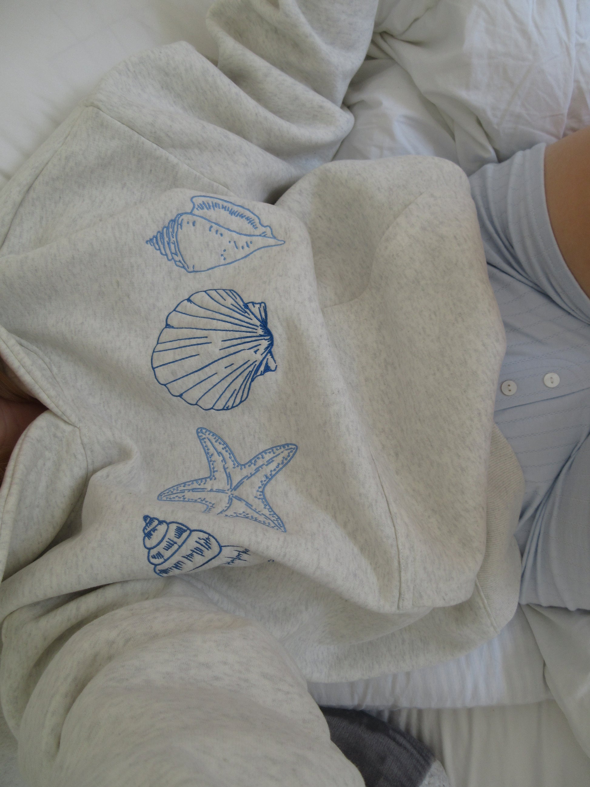 NOUVEAU RICHE Unisex Muschelsweatshirt Bequem Layering Herbstkollektion - Pullover