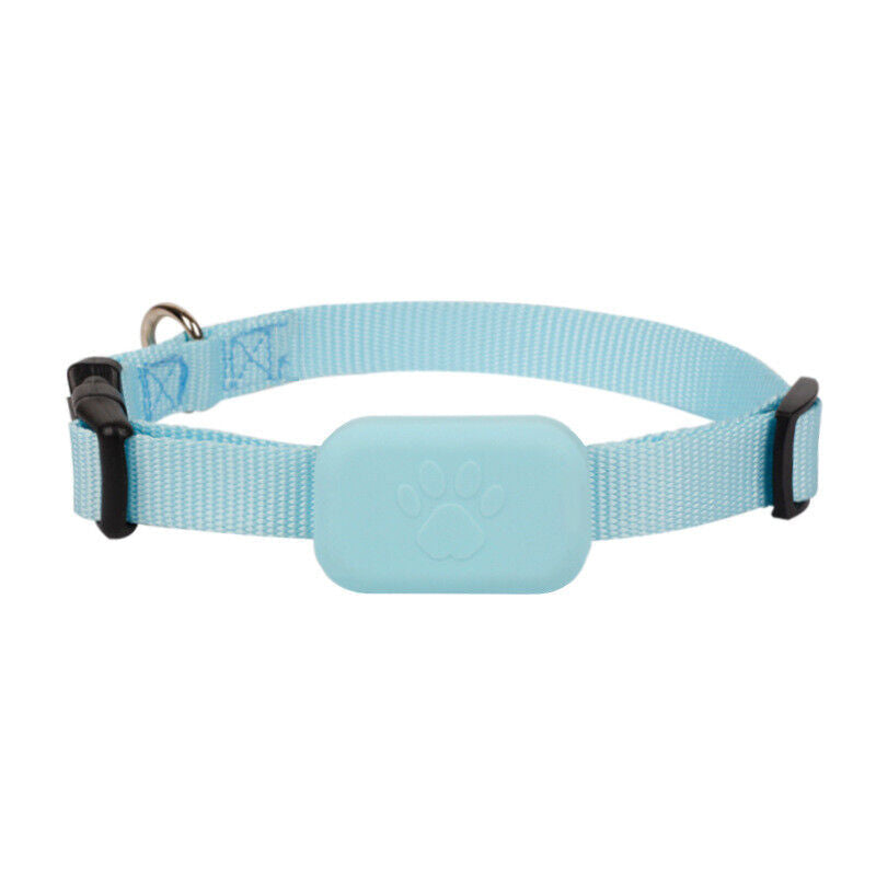 NOUVEAU RICHE GPS-Tracker für Hund und Katze – Halsband mit GPS-Tracker, Ortung & Bewegungsalarm, wasserabweisend, 3 Farben Blau