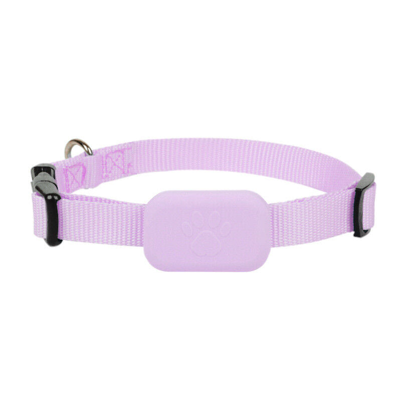 NOUVEAU RICHE GPS-Tracker für Hund und Katze – Halsband mit GPS-Tracker, Ortung & Bewegungsalarm, wasserabweisend, 3 Farben Rosa