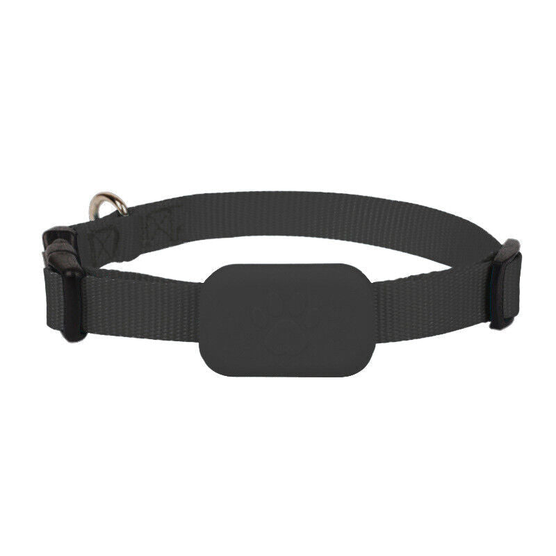 NOUVEAU RICHE GPS-Tracker für Hund und Katze – Halsband mit GPS-Tracker, Ortung & Bewegungsalarm, wasserabweisend, 3 Farben Schwarz