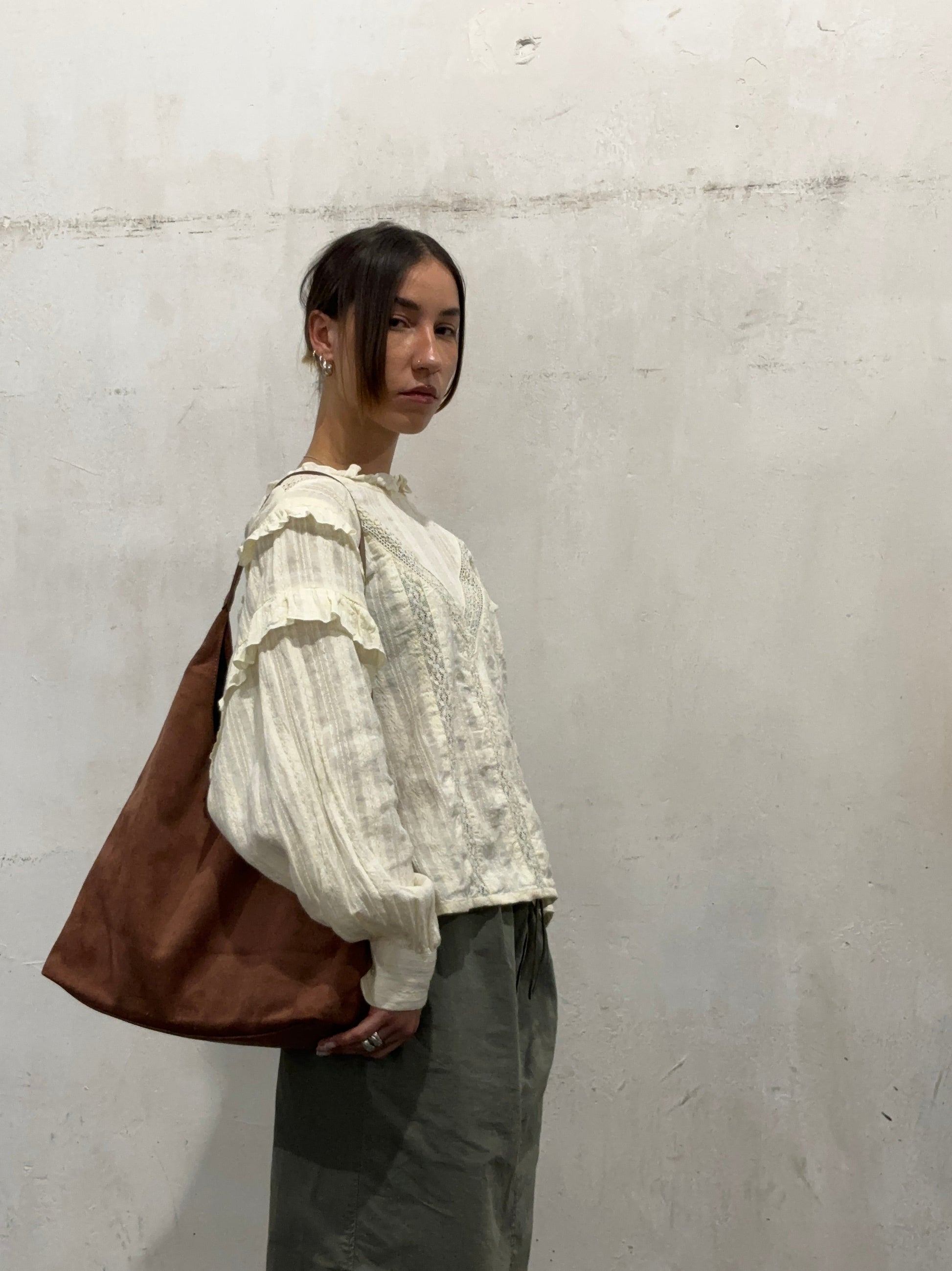 NOUVEAU RICHE Damen Leder Tote Bag – Alltagstaugliche Tasche aus Geschmeidigem Leder