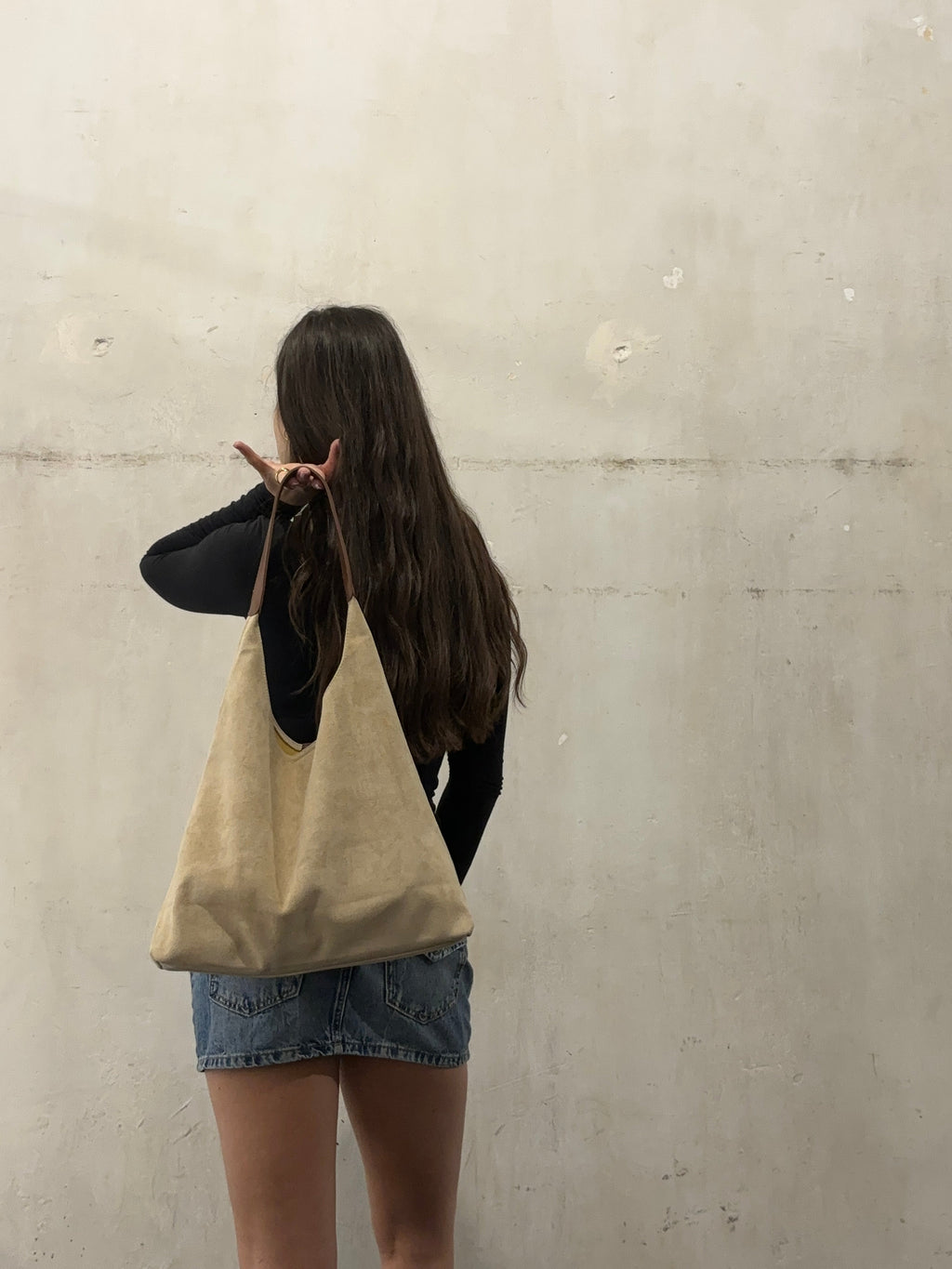 NOUVEAU RICHE Damen Leder Tote Bag – Alltagstaugliche Tasche aus Geschmeidigem Leder