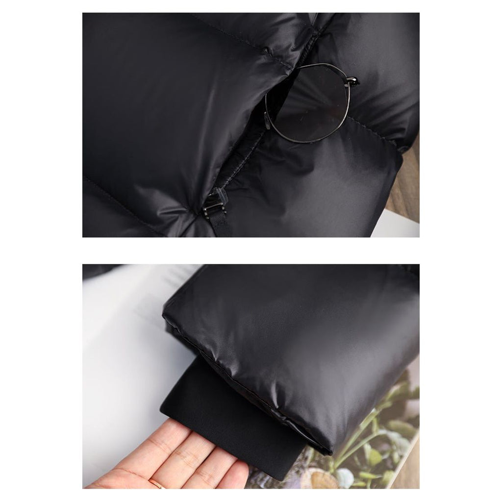 NOUVEAU RICHE Damen Daunen-Winterjacke Wasserdichte Warm Look Winterwetter