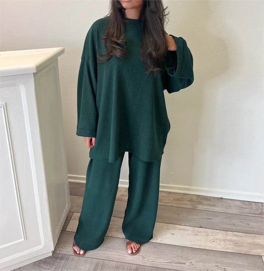 Ingrid Geripptes Loungewear-Set 0