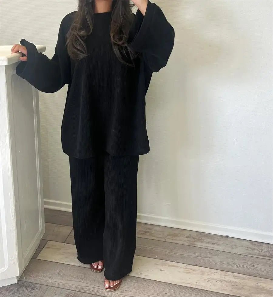 Ingrid Geripptes Loungewear-Set 3