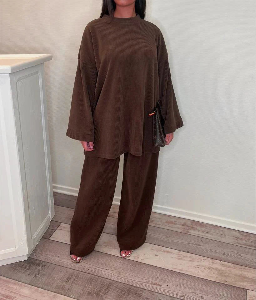 Ingrid Geripptes Loungewear-Set 4