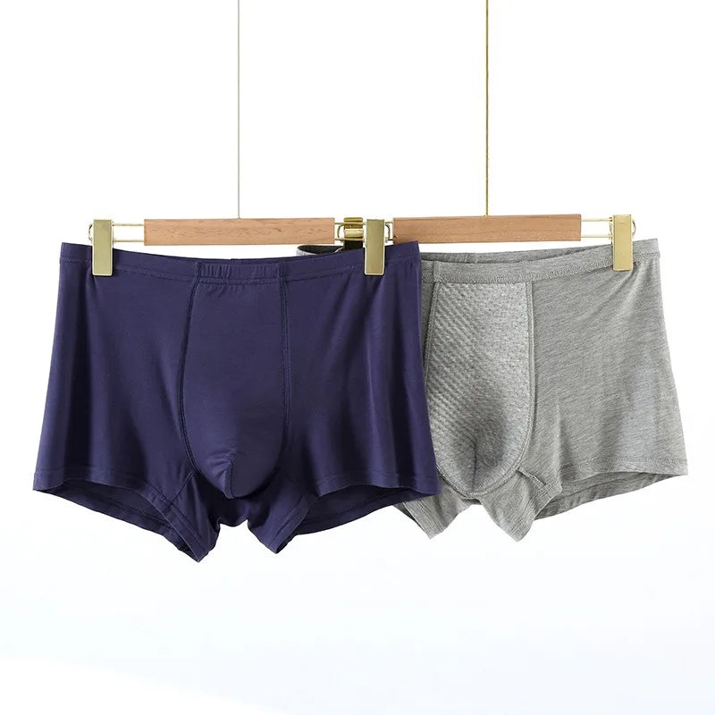 NOUVEAU RICHE Herren Inkontinenz-Boxershorts Windelabsorption Hohe Taille