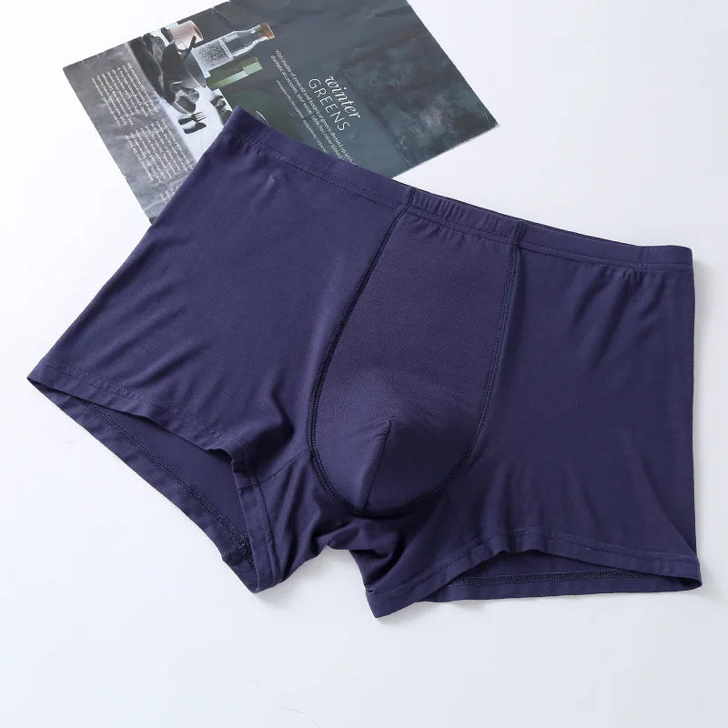 NOUVEAU RICHE Herren Inkontinenz-Boxershorts Windelabsorption Hohe Taille Blau