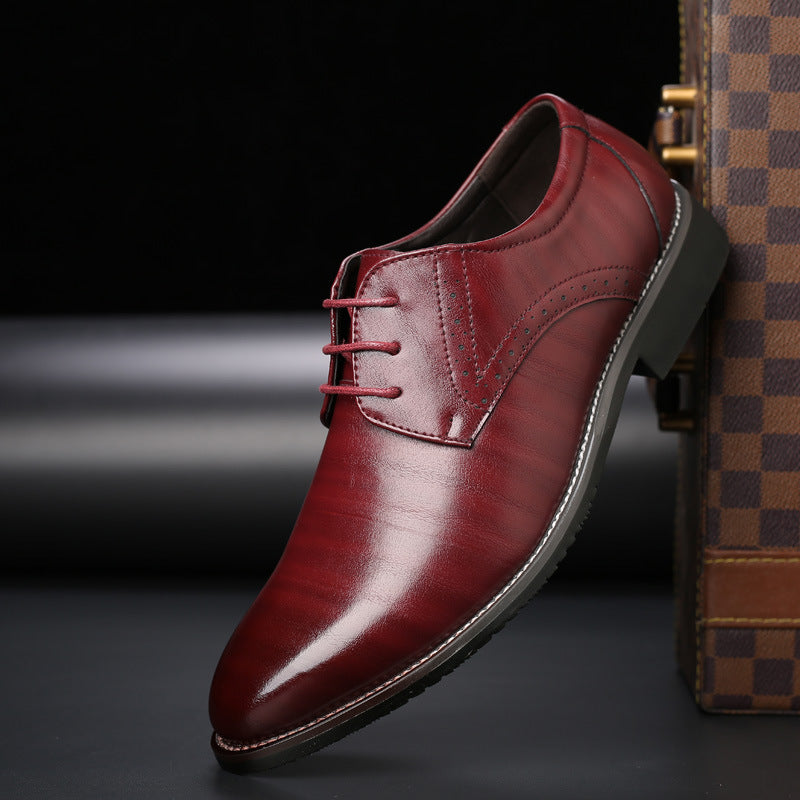NOUVEAU RICHE Elegante Herren Schnürschuhe Mit Brogue Details Komfort