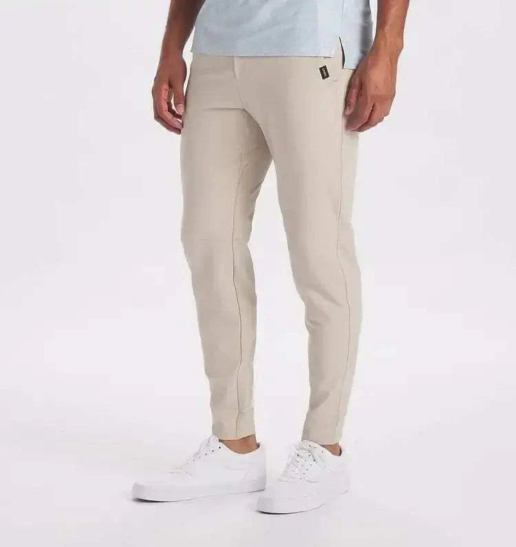 NOUVEAU RICHE Herren Jogginghose Slim Fit Mit Elastischen Bündchen Und Verstellbarem Bund Aus Stretch Baumwollmischung Beige