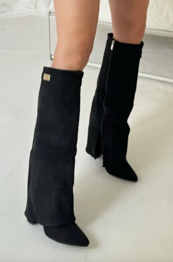 NOUVEAU RICHE Zahara | Damen Stiefel – Elegantes Design, Maximaler Komfort & Stilvoller Look Schwarz
