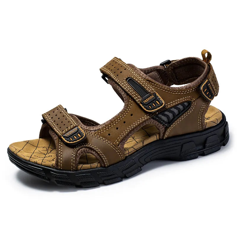 NOUVEAU RICHE Bequeme Damen Sandalen Mit Fußgewölbeunterstützung Stabil dunkelbraun