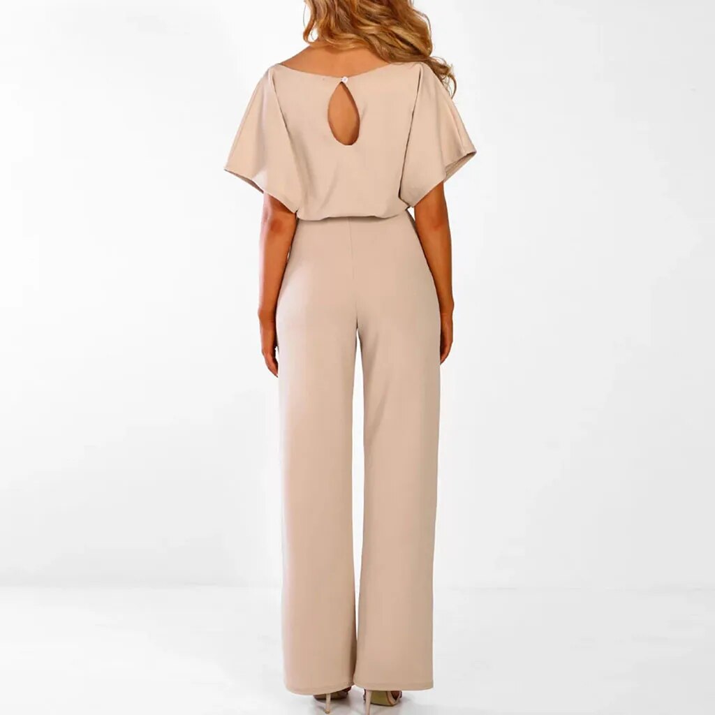 NOUVEAU RICHE Damen Jumpsuit Hoch Tailliert Mit Schmeichelndem Bund