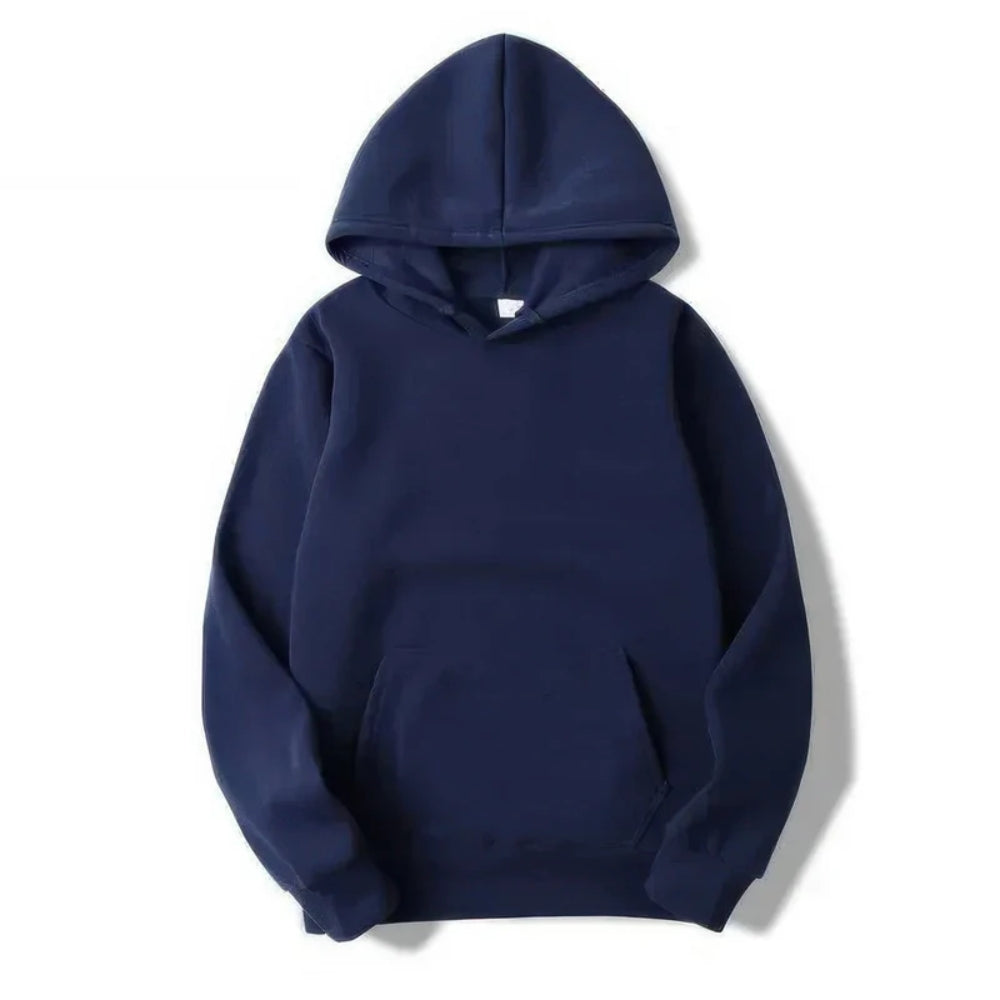 NOUVEAU RICHE Kapuzenpulli mit langen Ärmeln - verstellbare Passform und entspannter Komfort Marineblau