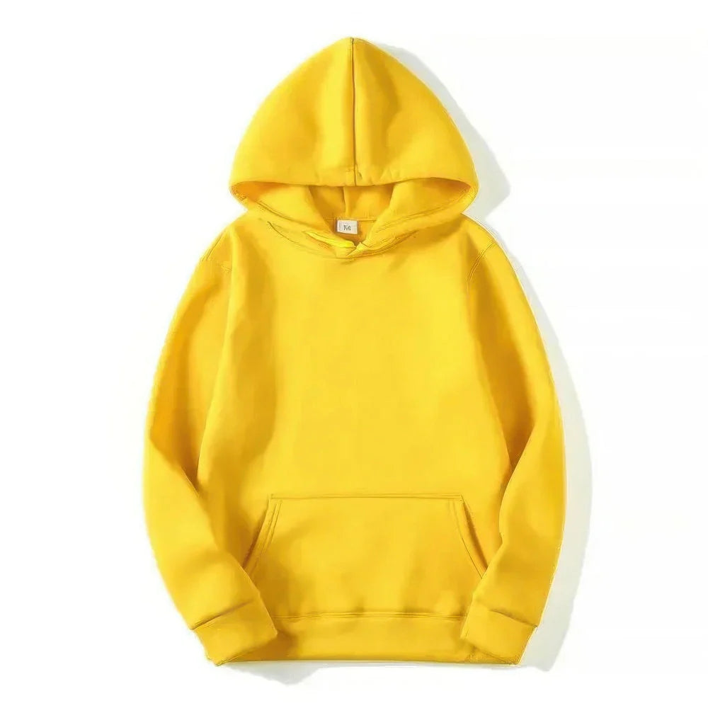 NOUVEAU RICHE Kapuzenpulli mit langen Ärmeln - verstellbare Passform und entspannter Komfort Gelb