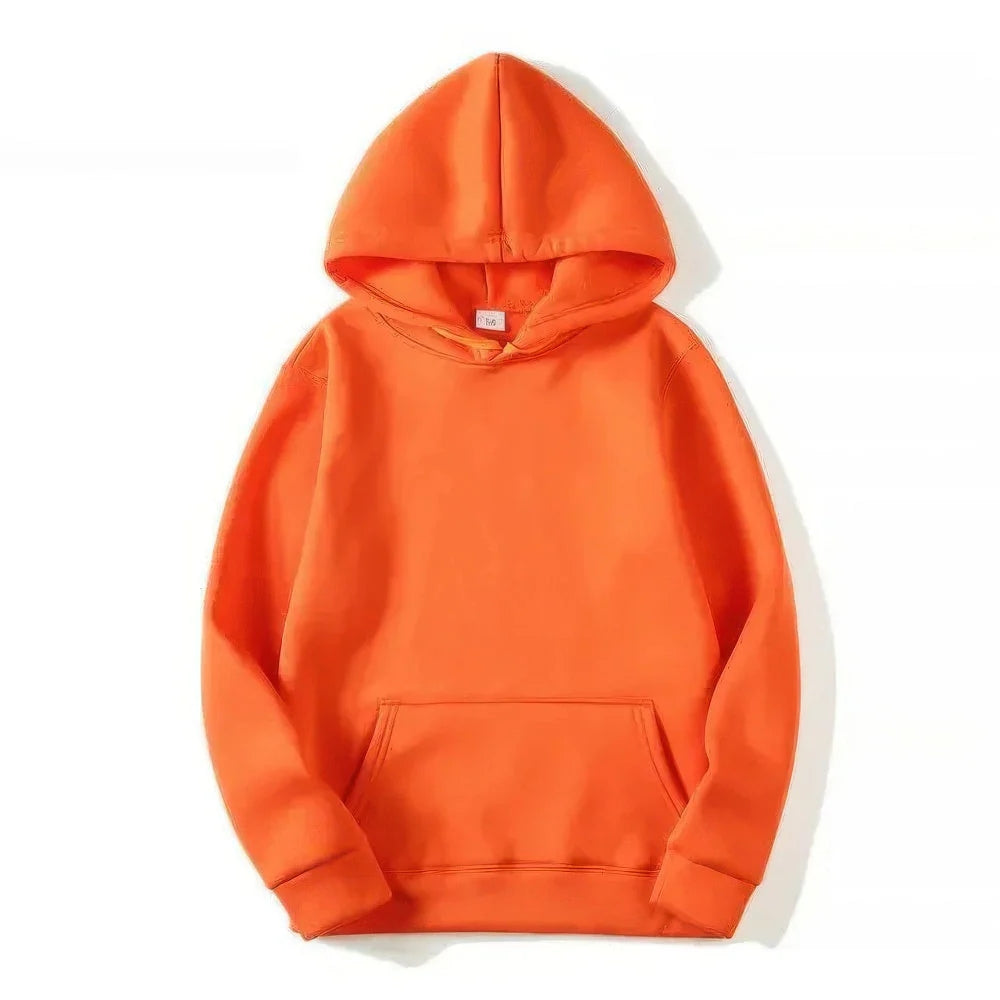 NOUVEAU RICHE Kapuzenpulli mit langen Ärmeln - verstellbare Passform und entspannter Komfort Orange